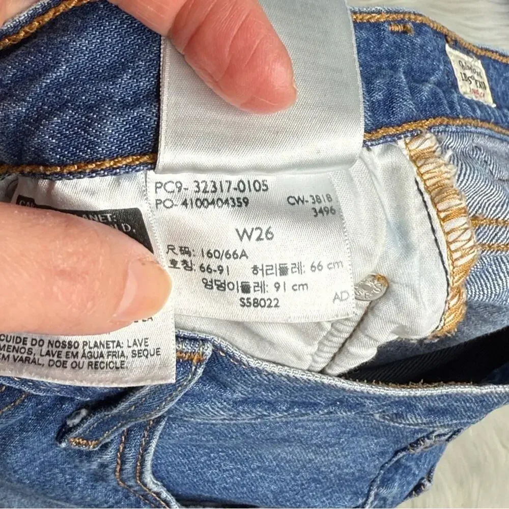 Levi’s Indigo Avenue High Rise Denim Cut Offs